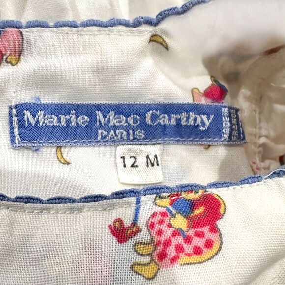 Vintage Mary Mac Carthy Paris France Romper Toddler Girl 12M - Picture 9 of 9